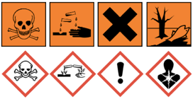 Control of Substances Hazardous to Health (COSHH). Free COSHH Risk Assessment template included on TAM. CLP images for the new Globally Harmonised System of Classification and Labelling of Chemicals (GHS).