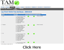 Audit trail.  View the results of each check online.