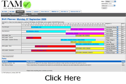 TAM makes it easy to manage shifts and the work to be carried out on each shift.