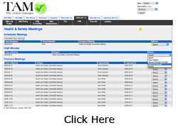 Health and Safety Committee Meetings.  Minutes of Meeting. It's quick and easy to schedule a Health and Safety Meeting, produce an agenda, draft minutes and approve these. Approved minutes can not be altered.