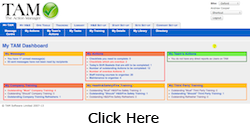 All Users of TAM receive their own, personalised "My TAM Dashboard" to help them keep on top of things, including their own; "to do lists", Company and Health and Safety training, internal messages and much more. The Action Manager Health and Safety Software.